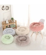 Super Soft Pet Cat Bed Mat Comfortable Donut Round Dog Kennel Non-Slip W... - £27.93 GBP+