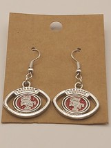 San Francisco 49ers Football Logo Dangle Earrings- Free Shipping - $7.66