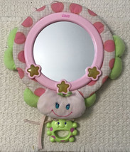 Fisher Price Perfectly Pink LADYBUG Mirror - M3600, Lights &amp; Music, RARE!!! - £18.79 GBP