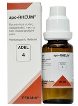 Pack of 2 - ADEL 4 Apo-Rheum Drop 20ml Homeopathic MN1 - £20.11 GBP