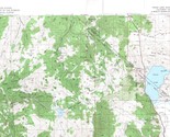 Topaz Lake Quadrangle California-Nevada 1956 Topo Map Vintage USGS 15 Mi... - $16.89