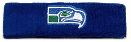 Seattle Seahawks NFL Licensed Vintage Throwback Blue Headband Sweatband ... - $14.99