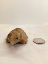 Vintage Hand Carved Brown Stone Miniature Turtle Collectible Figurine - £7.91 GBP