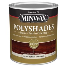 Minwax PolyShades Wood Stain + Polyurethane Finish – Quart, Bombay Mahog... - £31.49 GBP