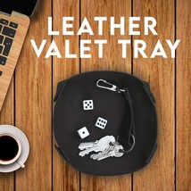 Genuine Leather Valet Tray Catchall Tray Organizer Keys Jewelry Coin Wallet Tray - £16.07 GBP