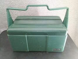 Vintage Stanley Cooler Aladdin Green Insulated Divided Lunch Box No Thermos - $34.65