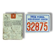 VTG 1952 PENNA Pennsylvania Non-Resident Hunter Hunting License Deer Bea... - $19.95