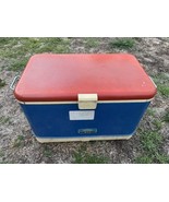 Vintage THERMOS Cooler Large 28 In. Outdoor Camping  Metal W/ metal Handles - $143.55