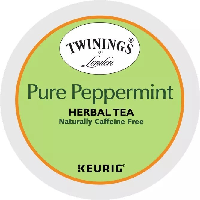 TWININGS PURE PEPPERMINT HERBAL TEA KCUPS 24CT - $25.74
