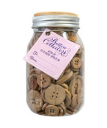 Button Collector&#39;s Multicolor Wood Assorted Mix Button Jar, 61/2 Ounces - $182.81 MXN