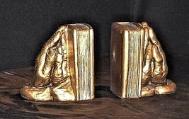 Hands Praying and a Holy Bible Bookends AA18 - 1066 Vintage - £39.46 GBP