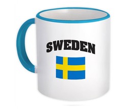 Sweden : Gift Mug Flag Chest Swedish Expat Country Patriotic Flags Travel Souven - £12.50 GBP