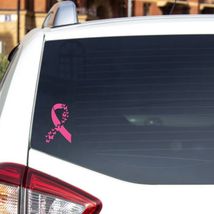 Cancer Ribbon Decal for window, wall or smooth surface - $10.00