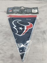 HOUSTON TEXANS NFL PENNANT Banner 10.5&quot; X 12ft Long Sports Team Party Decor - $10.38