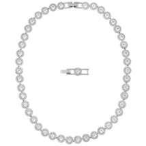 New Trend Original Fine Jewelry Set Elegant Angel Round Austrian Crystal Clavicl - £38.69 GBP