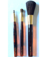 ESTEE LAUDER BROWN BRUSH SET (POWDER, EYESHADOW, LIP) FREE SHIPPING RARE - $603.27 MXN