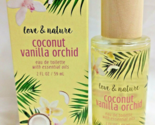 Love &amp; Nature Coconut Vanilla Orchid Eau De Toilette Perfume Spray 2 oz. - £19.61 GBP