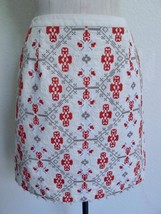 NWT Anthropologie Maeve Blomma Skirt Cross Stitch Embroidered Crochet Ba... - $34.99