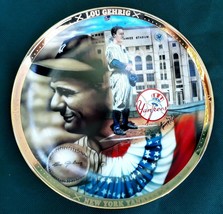 Lou Gehrig -Pillars Of Baseball Collection 6 1/2&quot; Plate Yankees- Hamilto... - £19.90 GBP