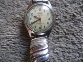 Vintage Octo Swiss Made waterproof Watch WWII &quot;Reserved&quot;  Steel  w/ Aziu... - £91.10 GBP