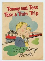 Tommy and Tess Take a Trip Coloring Book Association of American Railroads 1950s - £11.06 GBP