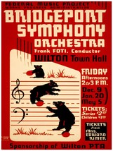 2686 Bridgeport Symphony Orchestra.Federal music project 18x24 Poster.Decor Art. - £21.95 GBP