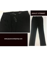 Ashley Stewart Jeans Black Straight Leg Sz 14 NWT - $18.99