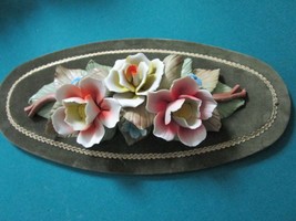 Capodimonte Ceramic Bouquet Flowers In Stand - £155.80 GBP