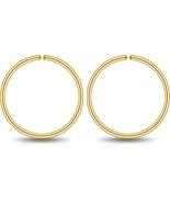 Small Gold or Sterling Silver Huggie Hoop Earrings for Women Cartilage N... - $28.60 CAD