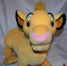 Disney The Lion King 20&quot; Young Simba Plush Stuffed Animal 2002 Hasbro Lion Cub - £18.22 GBP