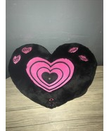 Black Heart Shape Radio Pillow Superfast Dispatch - £10.63 GBP