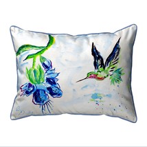 Betsy Drake Hovering Hummingbird Large Indoor Outdoor Pillow 16x20 - £43.72 GBP