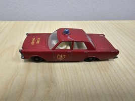 Vintage Lesney Matchbox Series No. 55/59 Ford Galaxie Red Fire Chief Car - $16.99