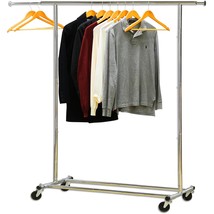 Heavy Duty Clothing Garment Rack, Chrome - £80.22 GBP