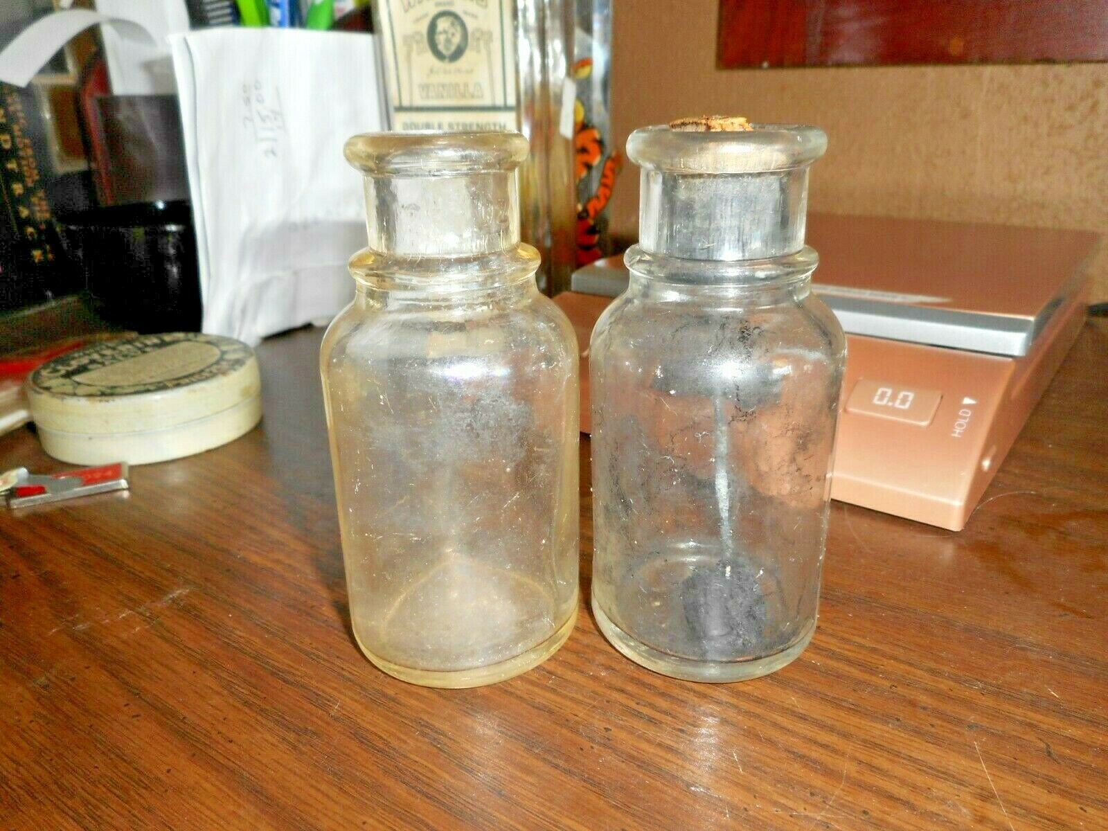 Primary image for BARTON’S DyanShine Liquid Shoe Polish Clear Glass Bottle Hazel Atlas Qty of 2