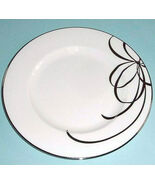 Kate Spade Belle Boulevard Salad Dessert Plate 8.25" Platinum Bow Lenox New - $24.65