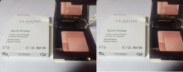 2-PACK Clarins Blush Prodige Illuminating Cheek Color #02 Soft Peach NIB... - $352.83 MXN