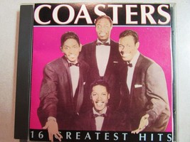 THE COASTERS 16 GREATEST HITS CANADA IMPORT 1988 CD RHYTHM &amp; BLUES ROCK ... - £5.44 GBP