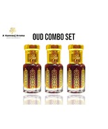 Luxury Oud Attar Gift Set • Assam Oud • Cambodian Oud • Oud Al Bakhoor (... - £122.78 GBP