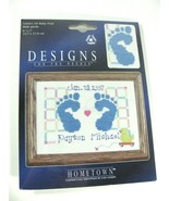 Janlynn Hometown Baby Feet Counted 5&quot; x 7&quot; Cross Stitch Kit 3051-18 NEW ... - $4.10 CAD