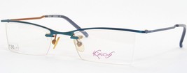 Kaos SEVENTY-ONE 3 Turquoise /Copper Unique Rare Eyeglasses Frame 50-20-135mm - $85.33