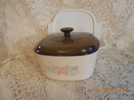 Corning Ware Symphony Beige 3 Qt Casserole  w/Pyrex Fiireside &amp; Storage ... - £27.68 GBP