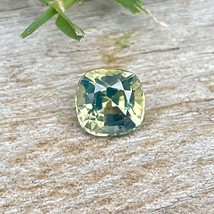 Natural Parti Green Sapphire | Cushion Cut | 1.04 Carat | 5.39x4.22 mm | Loose S - £467.62 GBP