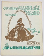 Mozart Overture Marriage Of Figaro John W. Schaum Piano Solo Sheet Music Belwin - £6.13 GBP