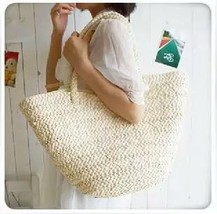 Rural Straw Handbag Carrying Tote bag Lady bag Beach Shoulder handbag Bali #H276 - £36.81 GBP