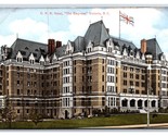 Cpr Empress Hotel Victoria British Columbia Canada Unp DB Cartolina N22 - $5.08