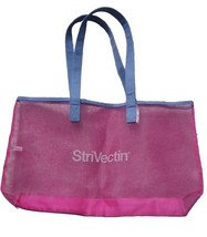 》Strivectin Pink Mesh See-through Beach Handbag Tote Bag》Extra Large - $14.84