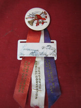 Antique/Obsolete Maryland Fire Assc.55th Breast Badge &amp; Convention Ribbo... - £62.27 GBP