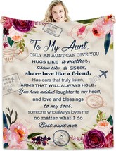 Aunt Gifts Blanket Best Aunt Ever Gifts Gifts for Aunt from Nephew Niece Aunt Gi - £45.74 GBP