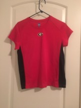 NCAA Women&#39;s Juniors Shirt Georgia Bulldogs Activewear Size Large Red Black - £26.03 GBP